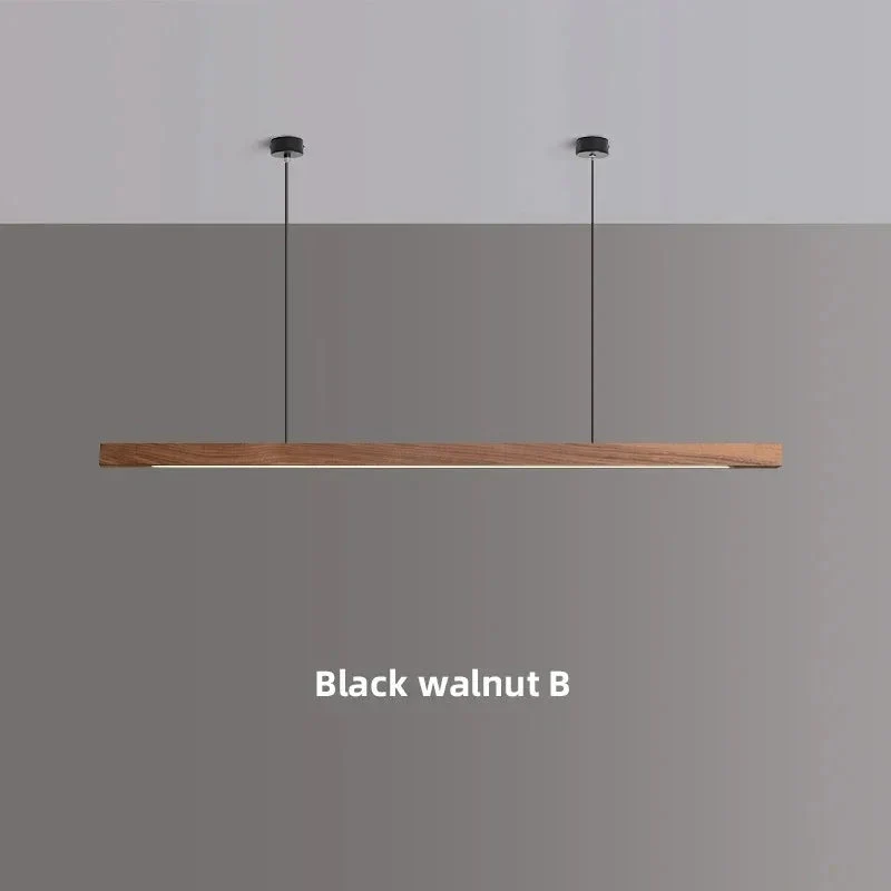 Hanglamp Hout LED Lineair Dimbaar 80cm 120cm 150cm Eettafel Keuken Woonkamer | Sansoti