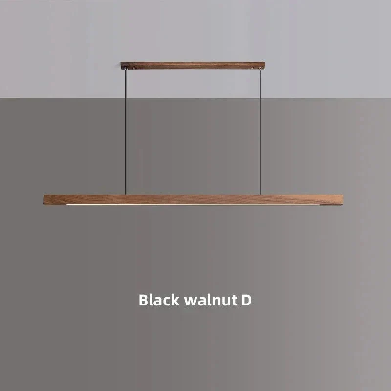 Hanglamp Hout LED Lineair Dimbaar 80cm 120cm 150cm Eettafel Keuken Woonkamer | Sansoti