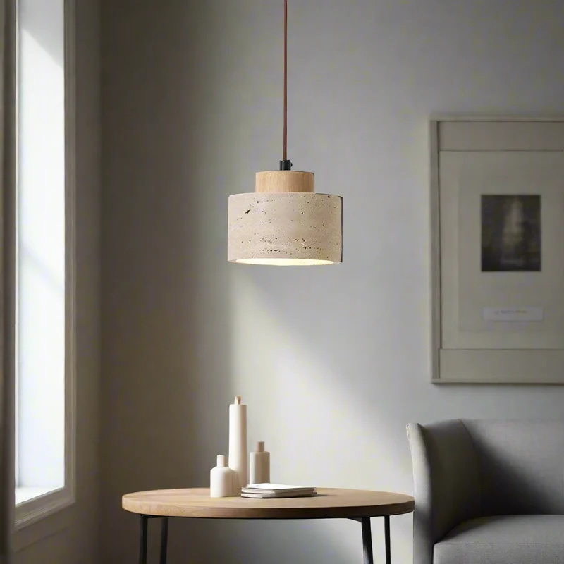 Wandlamp Marmer Alabaster Rond LED 3000K Travertin Nordic Design | Sansoti
