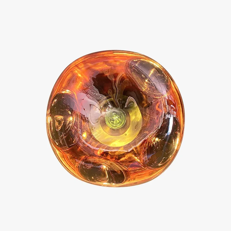 Wandlamp Amber Handgemaakt PMMA Metaal Warm Wit E27 12W Woonkamer Slaapkamer Luxe | Sansoti