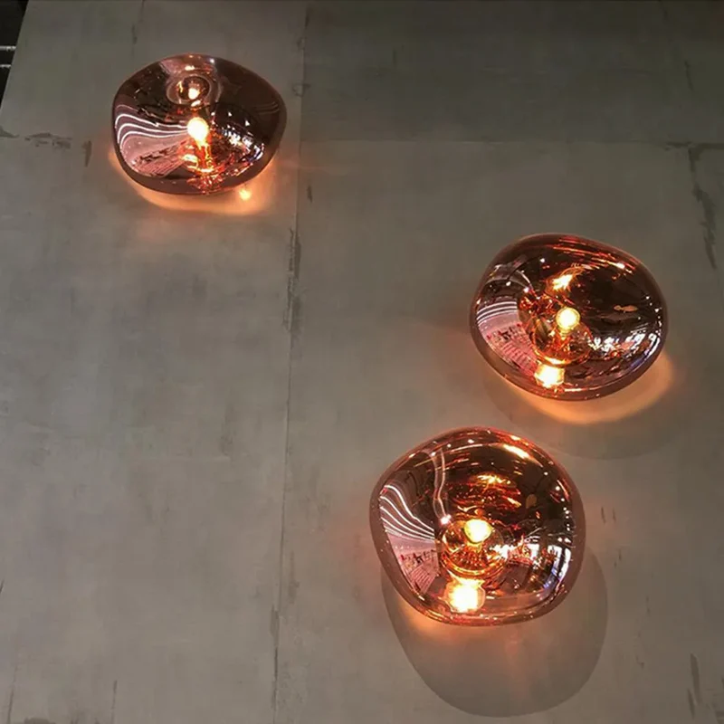 Wandlamp Amber Handgemaakt PMMA Metaal Warm Wit E27 12W Woonkamer Slaapkamer Luxe | Sansoti