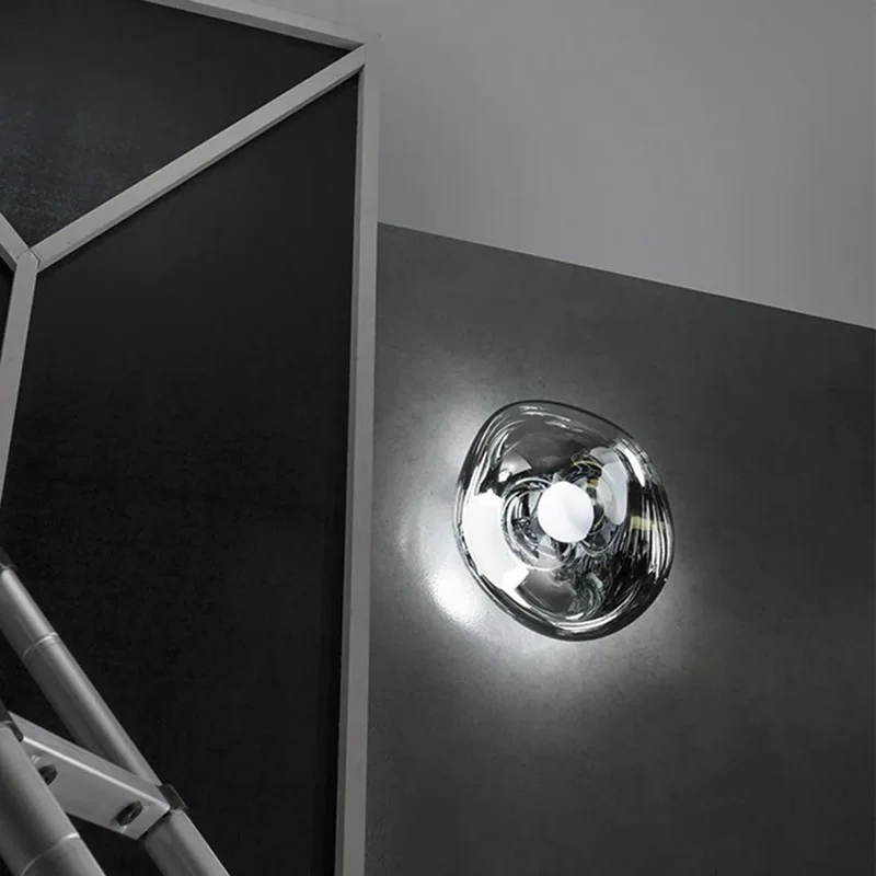 Wandlamp Amber Handgemaakt PMMA Metaal Warm Wit E27 12W Woonkamer Slaapkamer Luxe | Sansoti
