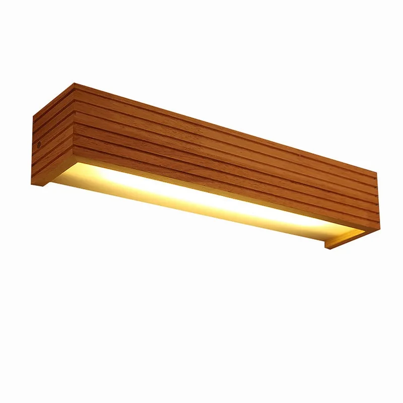 Wandlamp Hout Acryl Scandinavisch LED E27 Slaapkamer Leeshoek Gang Woonkamer Bedlamp Nordic | Sansoti