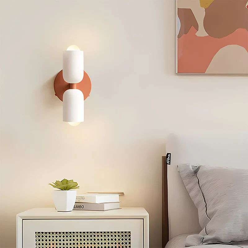 Wandlamp Dubbel Retro Frans Glas E14 Goud Slaapkamer Gang Badkamer Woonkamer Vintage | Sansoti
