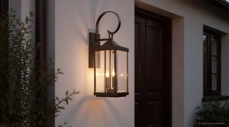 Buitenlamp Wandlamp Klassiek Lantaarn Olde Bronze Aluminium 55cm | Sansoti