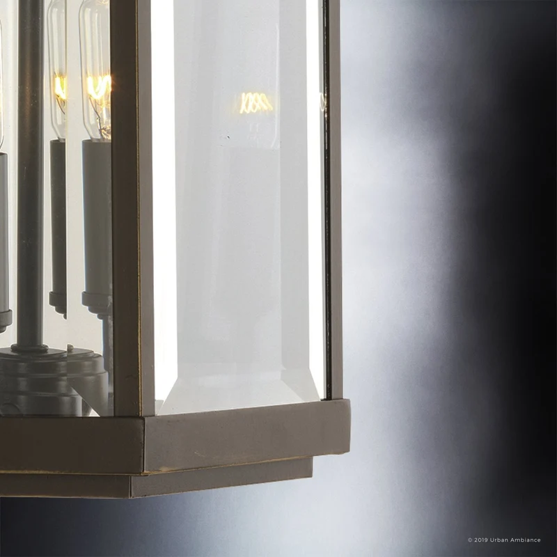 Buitenlamp Wandlamp Klassiek Lantaarn Olde Bronze Aluminium 55cm | Sansoti
