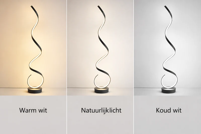 Sansoti | Minimalistische LED Vloerlamp Spiraal | Dimbaar | Moderne Design Staande Lamp