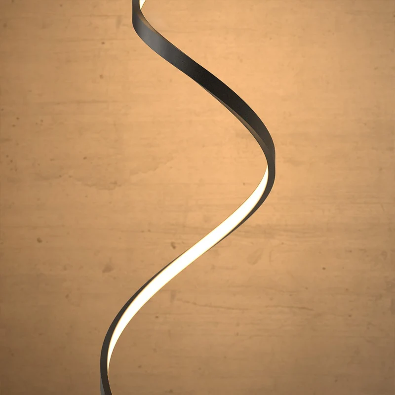 Sansoti | Minimalistische LED Vloerlamp Spiraal | Dimbaar | Moderne Design Staande Lamp