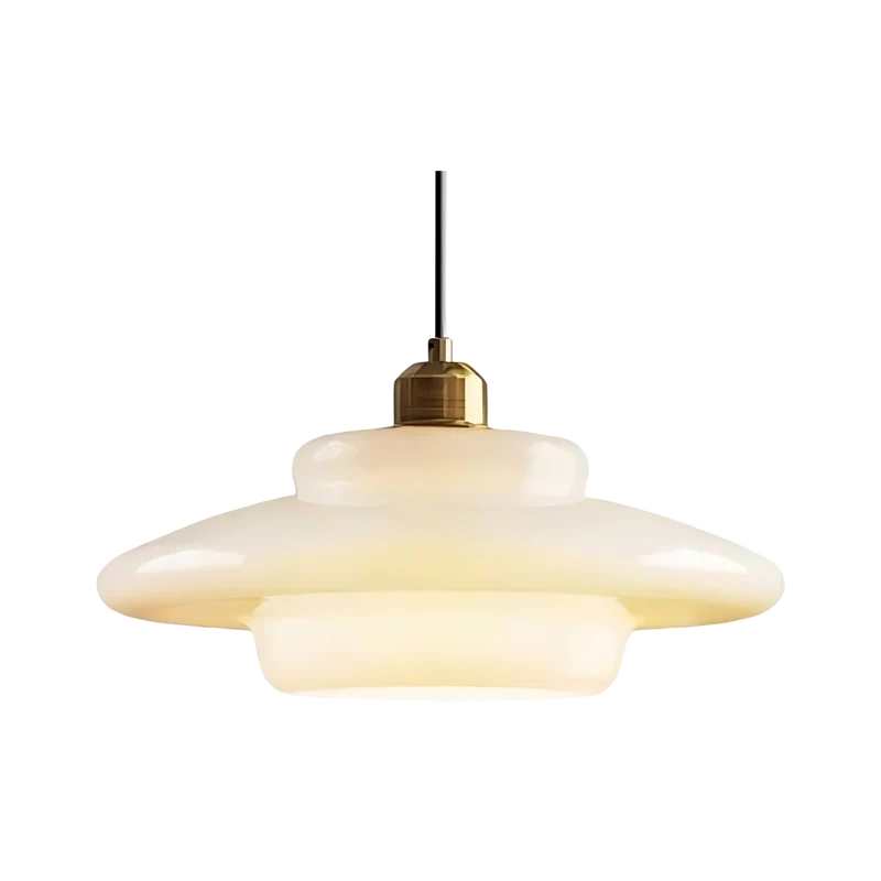 Plafondlamp Art Deco Messing Glas D30 D28 D32 Goud Vintage Design | Sansoti
