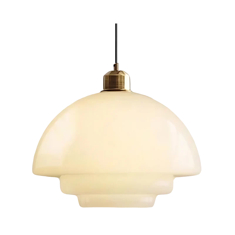 Plafondlamp Art Deco Messing Glas D30 D28 D32 Goud Vintage Design | Sansoti