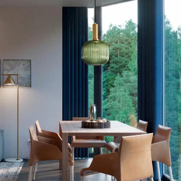 Hanglamp Gekleurd Glas Retro Nordisch E27 Wit Groen Roze Ø13 Ø30 Eetkamer | Sansoti