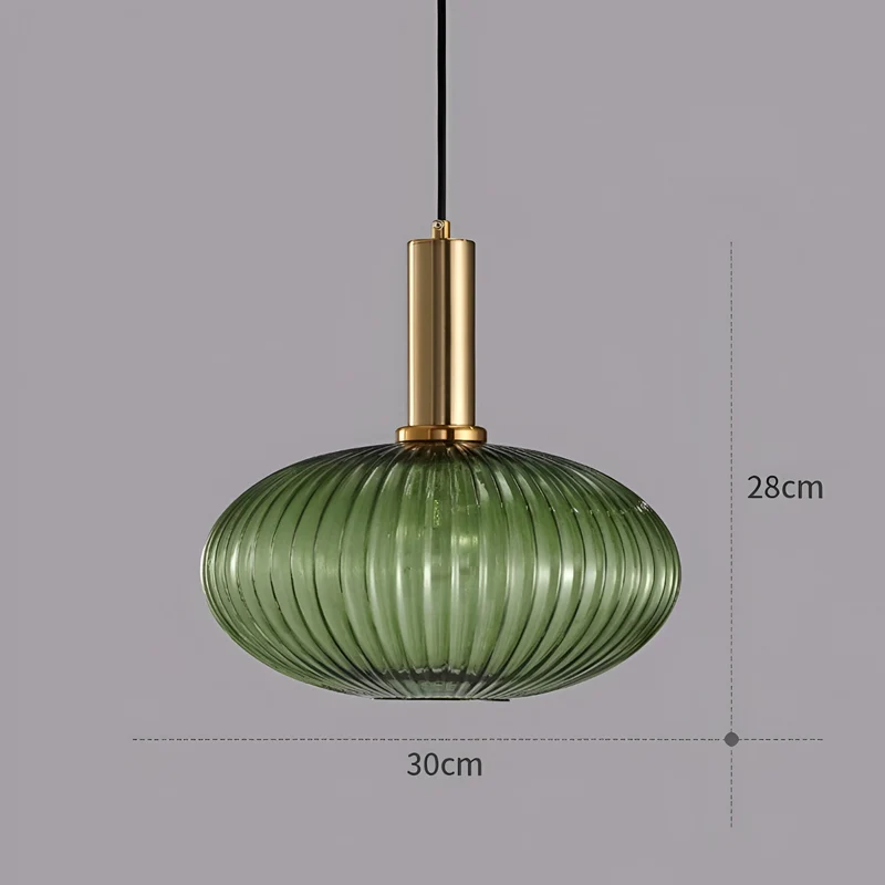 Hanglamp Gekleurd Glas Retro Nordisch E27 Wit Groen Roze Ø13 Ø30 Eetkamer | Sansoti