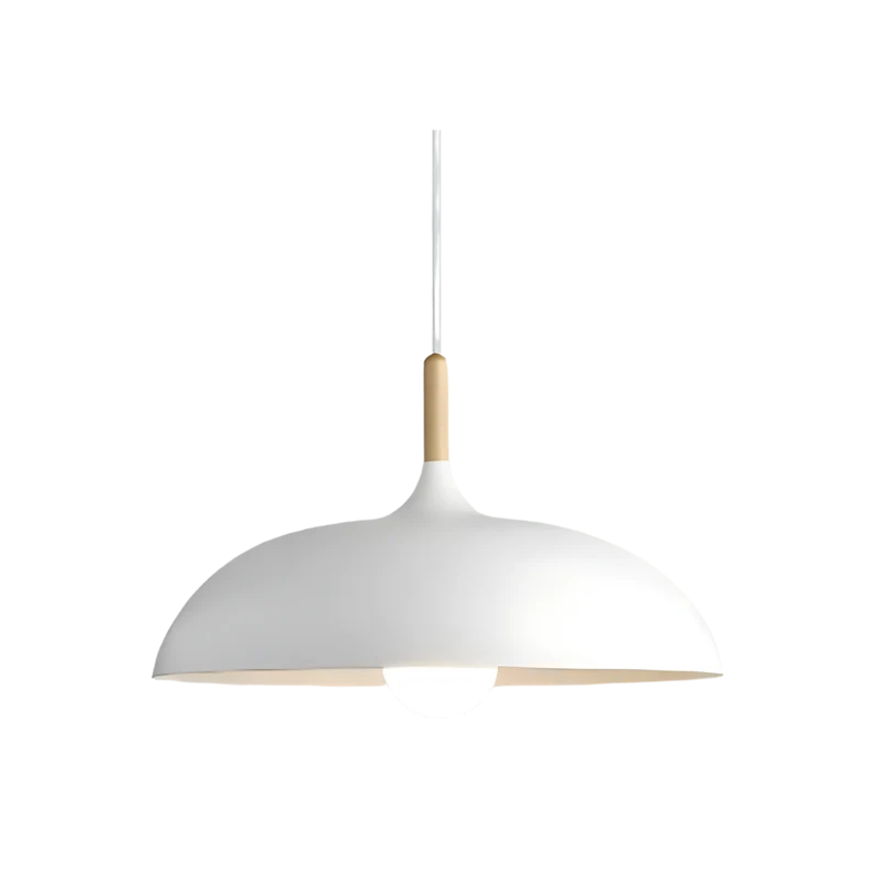 Hanglamp Hout IJzer Scandinavisch Japandi Rond E27 Ø35 Ø60 Eetkamer Keuken | Sansoti