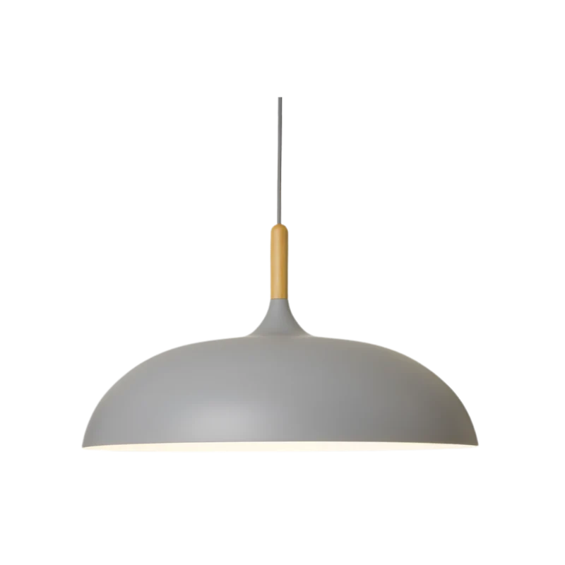 Hanglamp Hout IJzer Scandinavisch Japandi Rond E27 Ø35 Ø60 Eetkamer Keuken | Sansoti