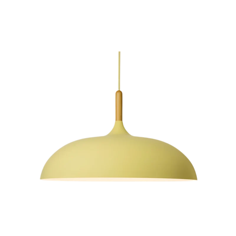 Hanglamp Hout IJzer Scandinavisch Japandi Rond E27 Ø35 Ø60 Eetkamer Keuken | Sansoti