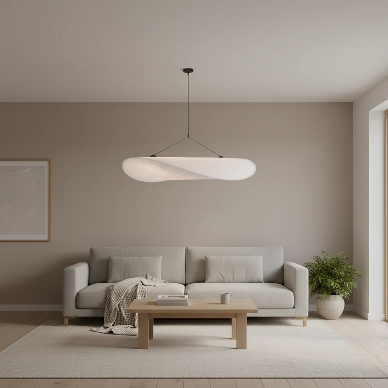 Hanglamp Japandi Handgeweven Zijde Wit Ø40 Ø60 Ø80 Slaapkamer Eetkamer | Sansoti