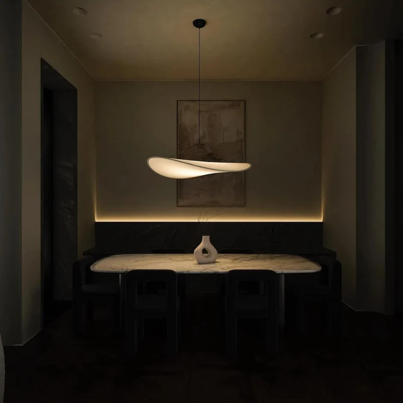 Hanglamp Japandi Handgeweven Zijde Wit Ø40 Ø60 Ø80 Slaapkamer Eetkamer | Sansoti