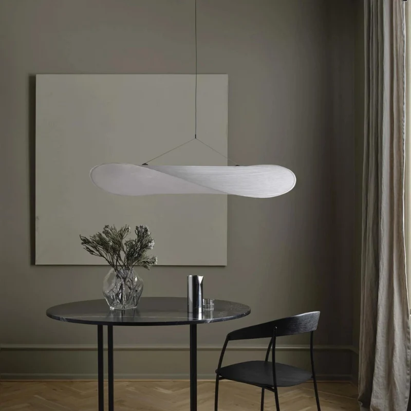 Hanglamp Japandi Handgeweven Zijde Wit Ø40 Ø60 Ø80 Slaapkamer Eetkamer | Sansoti