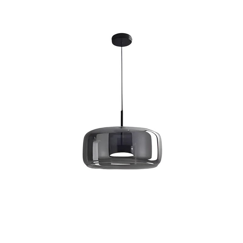 Hanglamp Rookglas Retro Trio Handgeblazen Dimbaar Verstelbaar Zwart | Sansoti