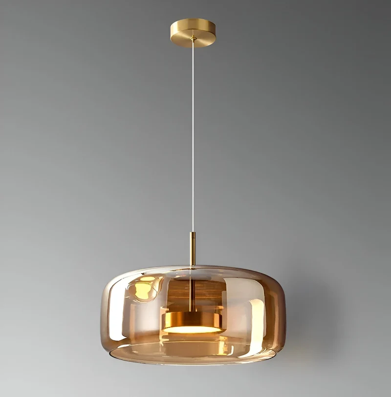 Hanglamp Rookglas Retro Trio Handgeblazen Dimbaar Verstelbaar Zwart | Sansoti