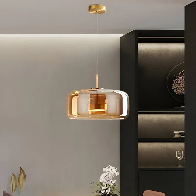 Hanglamp Rookglas Retro Trio Handgeblazen Dimbaar Verstelbaar Zwart | Sansoti
