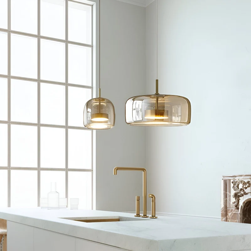 Hanglamp Rookglas Retro Trio Handgeblazen Dimbaar Verstelbaar Zwart | Sansoti
