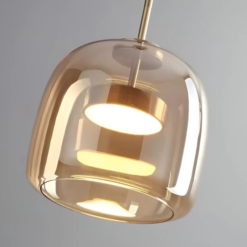 Hanglamp Rookglas Retro Trio Handgeblazen Dimbaar Verstelbaar Zwart | Sansoti
