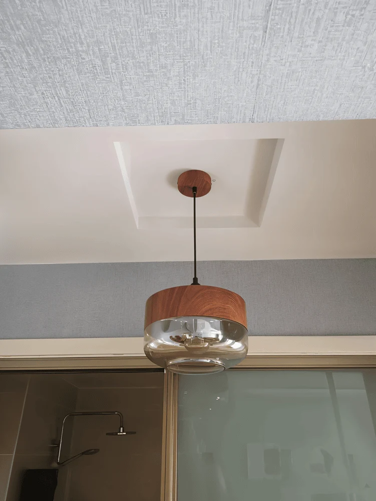 Hanglamp Retro Glas Scandinavisch Metaal Amber Verstelbaar E27 | Sansoti