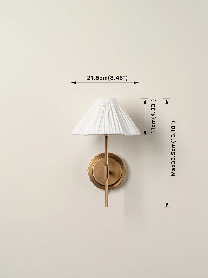 Wandlamp Linnen Bloem Design Messing G9 Wandlamp Slaapkamer Bedlamp | Sansoti