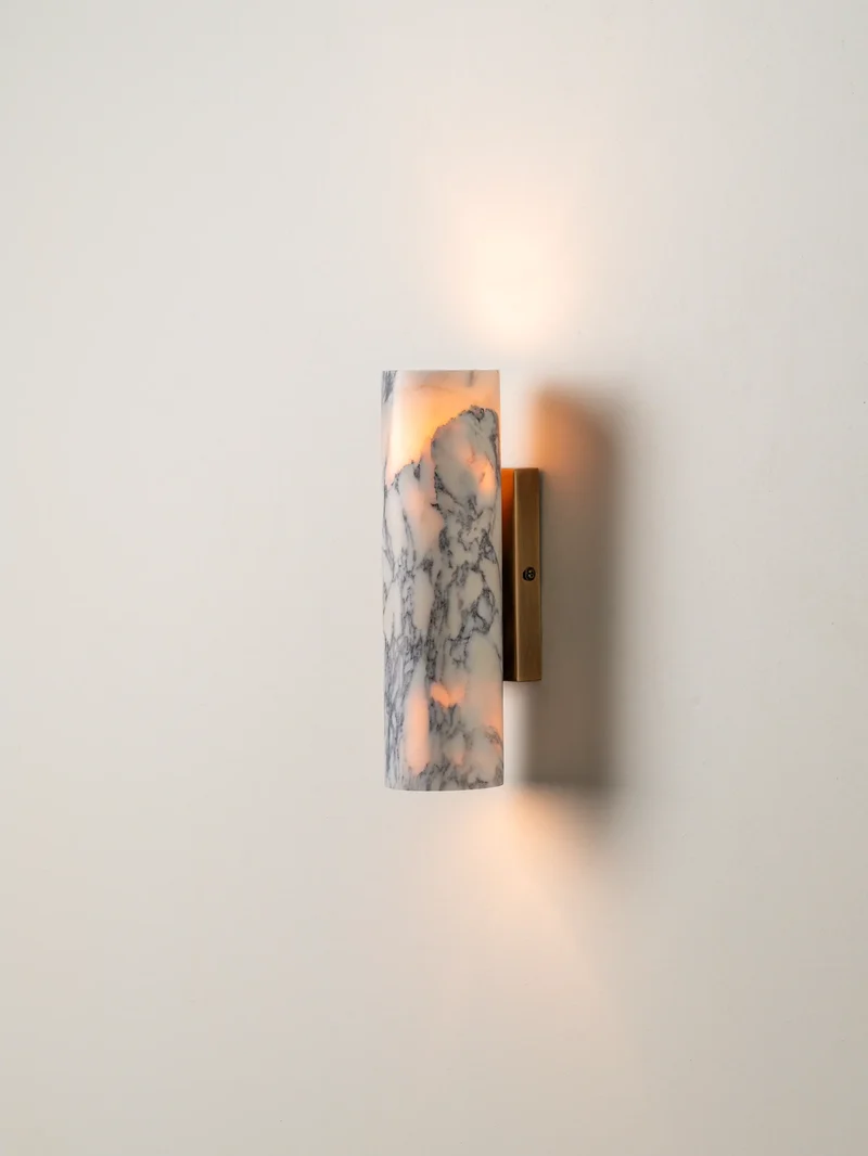 Wandlamp Marmer Up Down Design G9 LED Badkamer Wandlamp Natuursteen | Sansoti