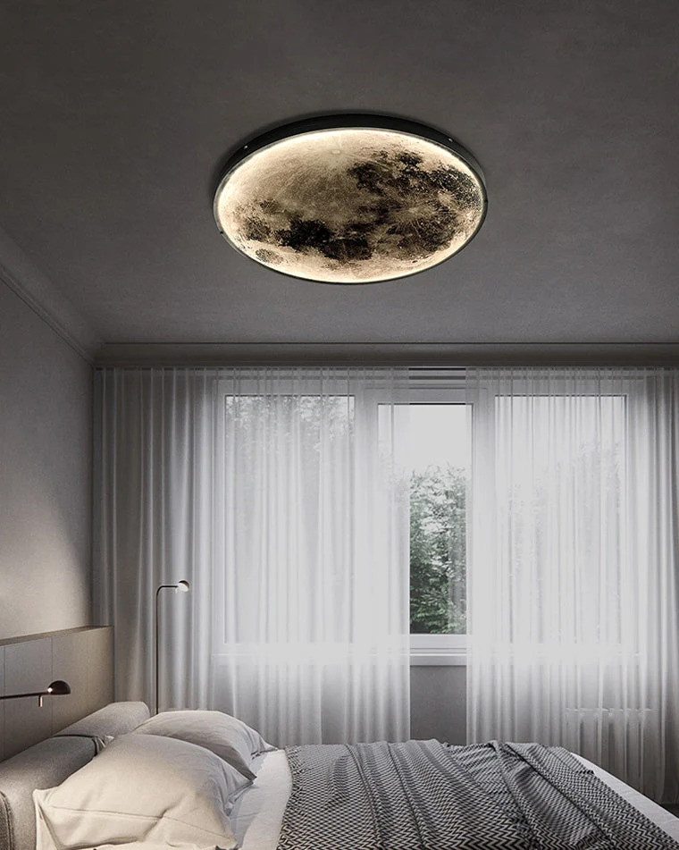 Wandlamp Maan Muurschildering LED Dimbaar Afstandsbediening Woonkamer Slaapkamer | Sansoti
