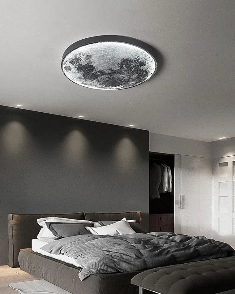Wandlamp Maan Muurschildering LED Dimbaar Afstandsbediening Woonkamer Slaapkamer | Sansoti