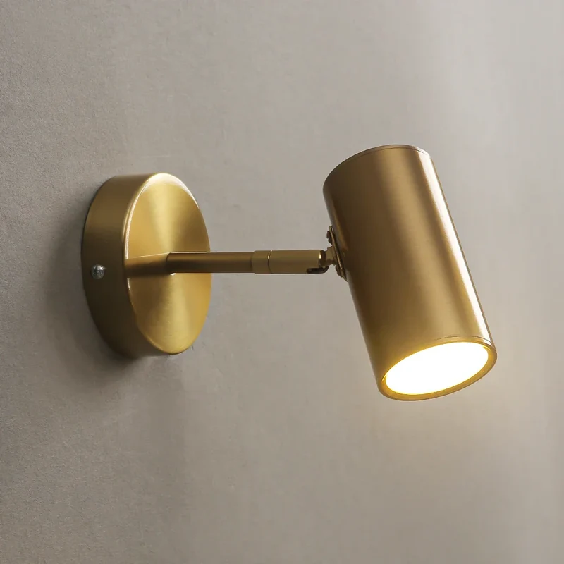 Wandspot LED Draaibaar Metaal Zwart Goud Geïntegreerd Slaapkamer Woonkamer Leeslamp Accentverlichting Modern Minimalistisch | Sansoti
