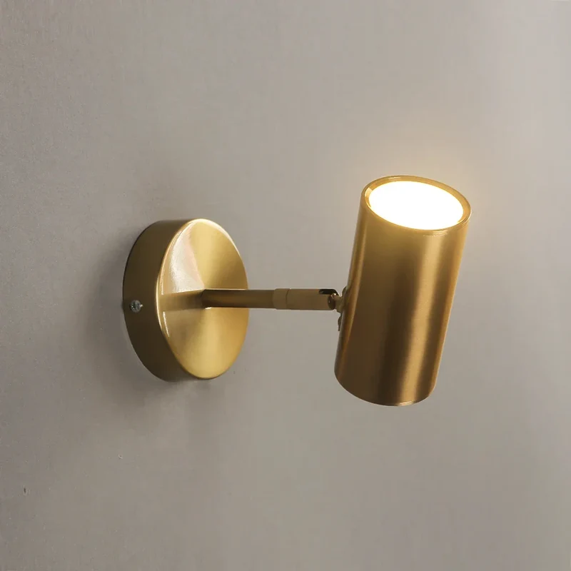 Wandspot LED Draaibaar Metaal Zwart Goud Geïntegreerd Slaapkamer Woonkamer Leeslamp Accentverlichting Modern Minimalistisch | Sansoti