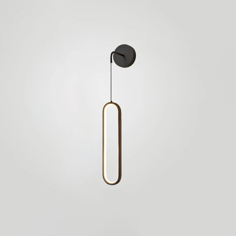 Hangende Wandlamp LED Messing Acryl 68cm Dimbaar Woonkamer Slaapkamer Gang Modern