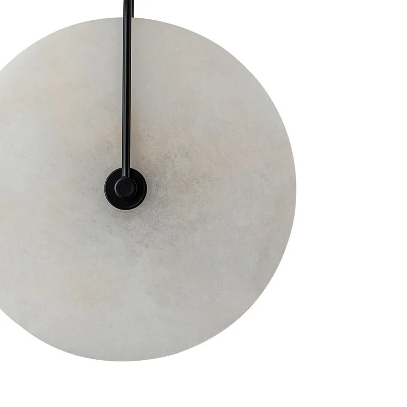 Wandlamp Marmer Rond LED 5W Zwart Wit 25cm Slaapkamer Hal Woonkamer Mid-Century