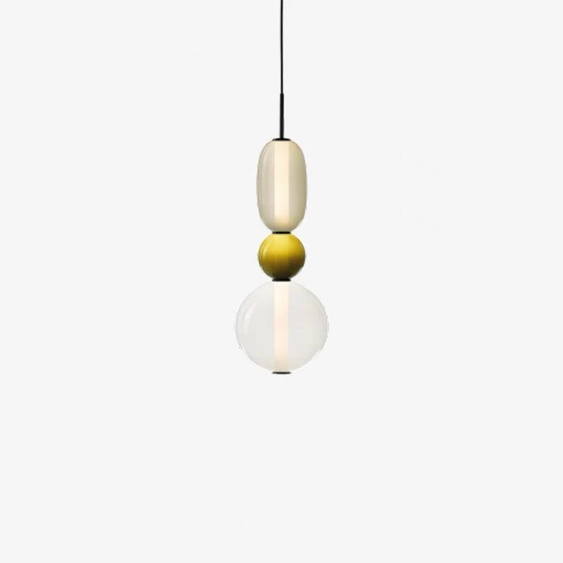 Hanglamp Gekleurd Glas Organisch Vormgegeven Retro Sfeerverlichting Woonkamer | Sansoti