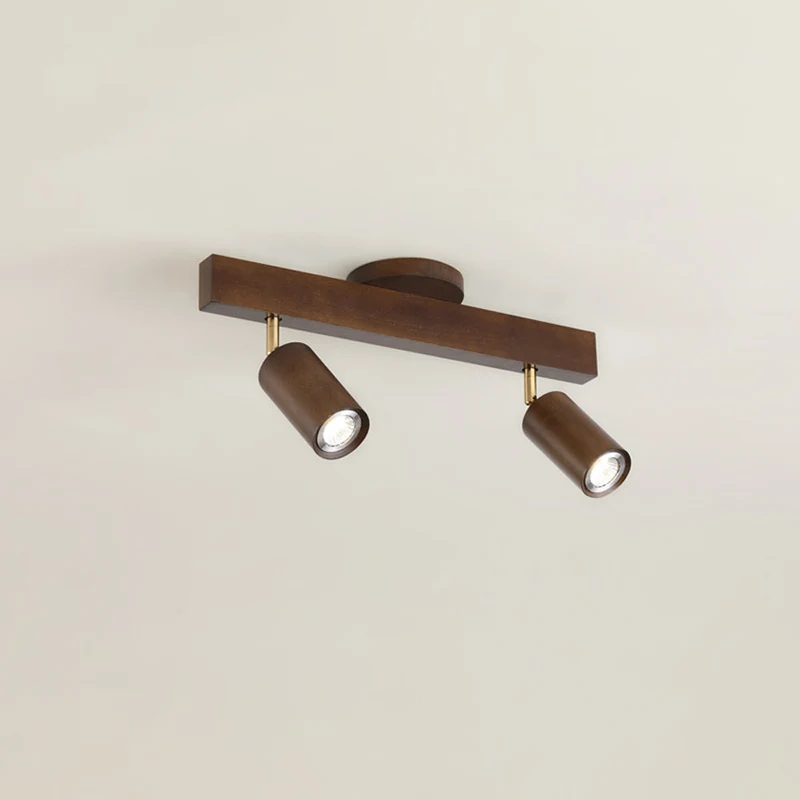 Houten Railverlichting LED Plafondlamp Wandlamp Natuurlijk Modern Woonkamer Eetkamer | Sansoti