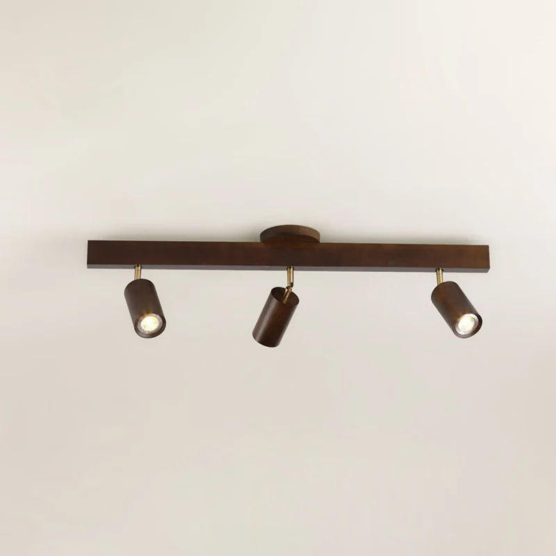 Houten Railverlichting LED Plafondlamp Wandlamp Natuurlijk Modern Woonkamer Eetkamer | Sansoti