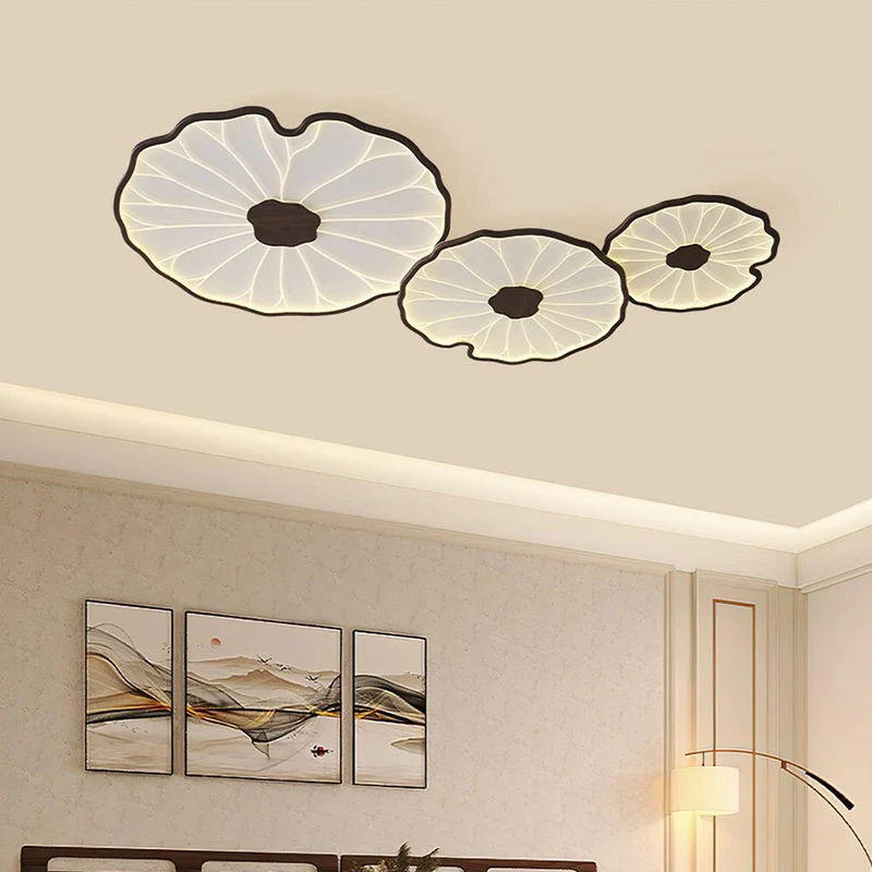 Plafondlamp Lotusbladeren Acryl LED Modern Rond Woonkamer Slaapkamer Hal | Sansoti
