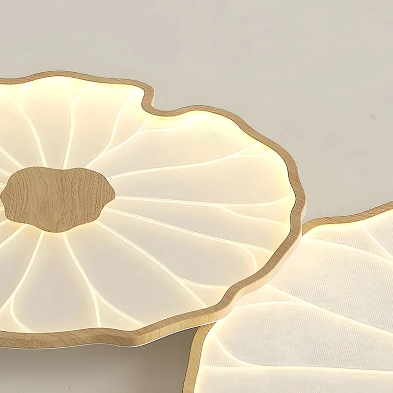 Plafondlamp Lotusbladeren Acryl LED Modern Rond Woonkamer Slaapkamer Hal | Sansoti