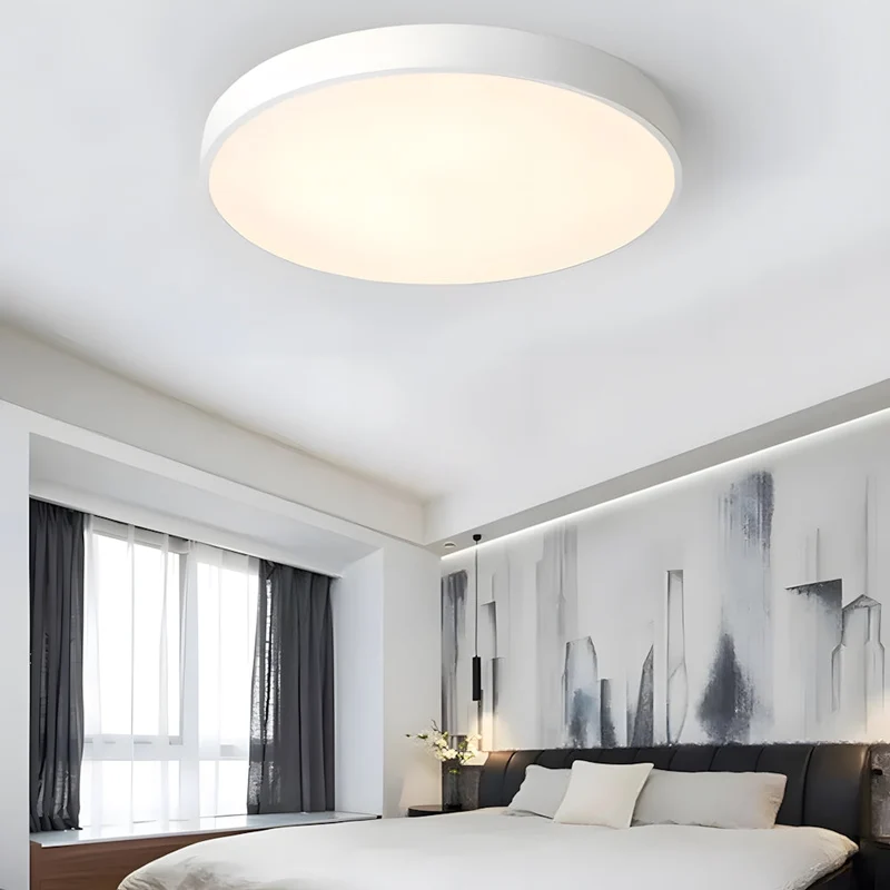 Ronde LED Plafondlamp Ultraplat Nordic Modern Dimbaar Acrylic Woonkamer Slaapkamer | Sansoti