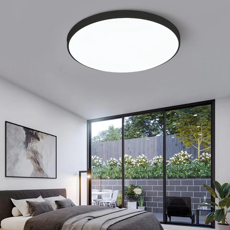 Ronde LED Plafondlamp Ultraplat Nordic Modern Dimbaar Acrylic Woonkamer Slaapkamer | Sansoti