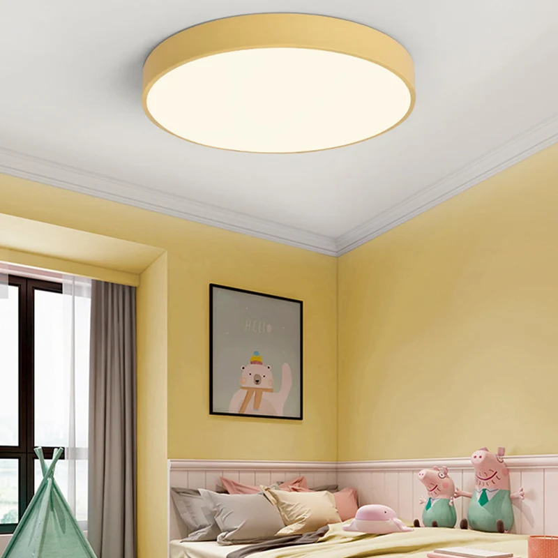 Ronde LED Plafondlamp Ultraplat Nordic Modern Dimbaar Acrylic Woonkamer Slaapkamer | Sansoti