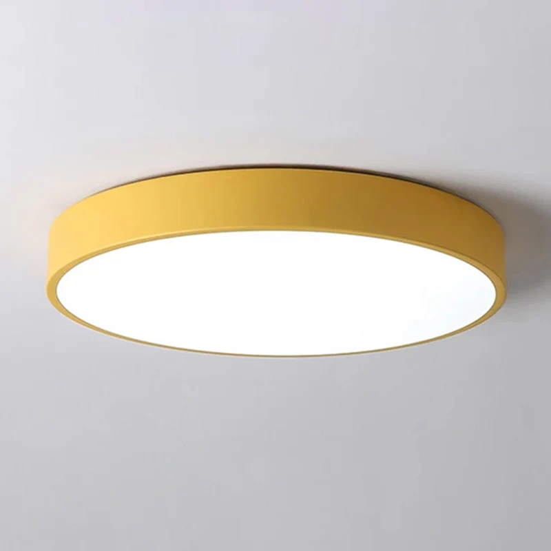Ronde LED Plafondlamp Ultraplat Nordic Modern Dimbaar Acrylic Woonkamer Slaapkamer | Sansoti