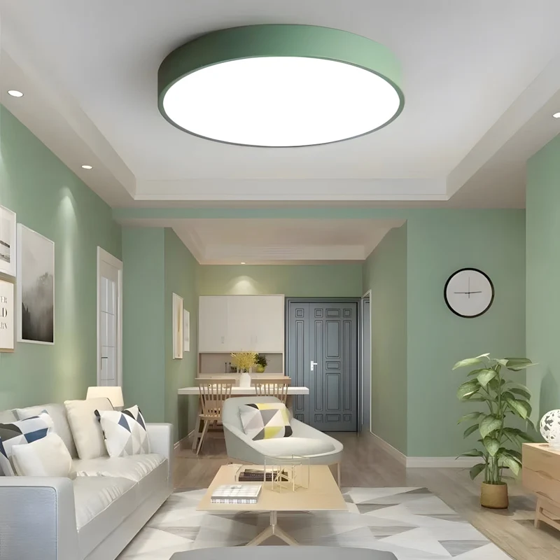 Ronde LED Plafondlamp Ultraplat Nordic Modern Dimbaar Acrylic Woonkamer Slaapkamer | Sansoti