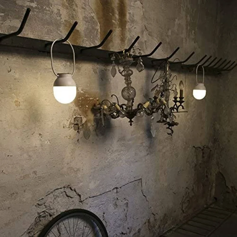 Tragbare Lampe TAKE AWAY Weiß Akku