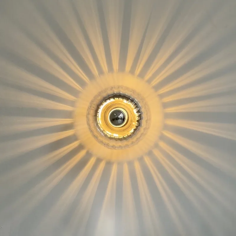 Wandlamp Glas Scandinavisch Bauhaus Metaal E14 Woonkamer Gang Trap Modern | Sansoti