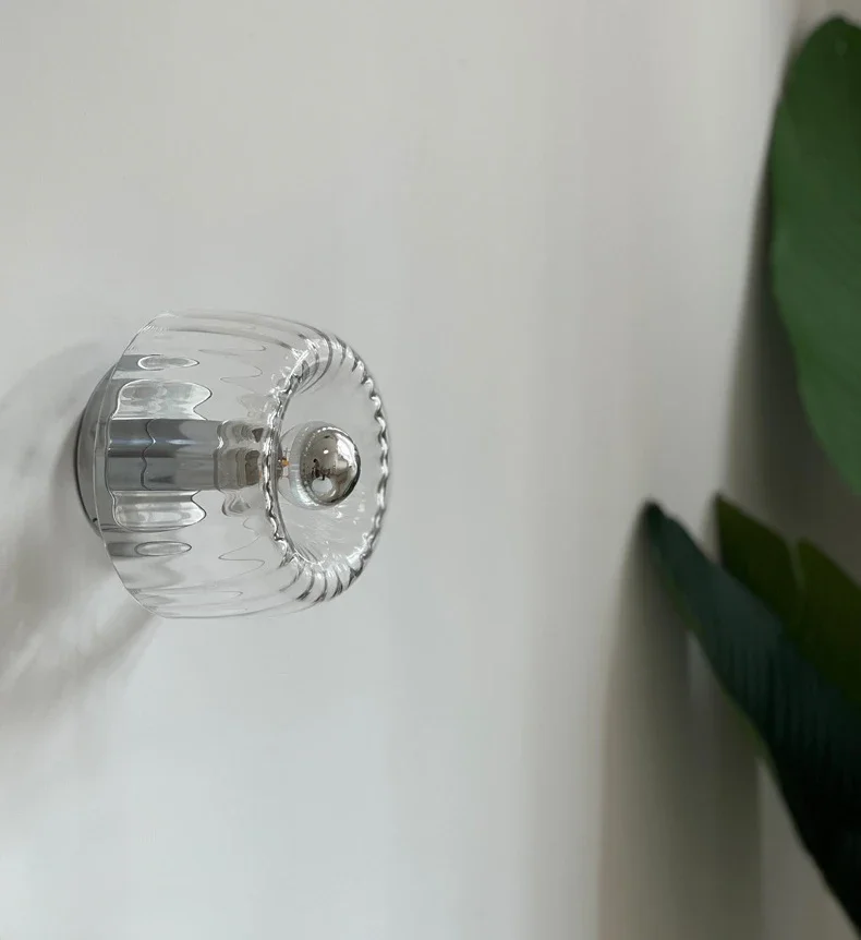 Wandlamp Glas Scandinavisch Bauhaus Metaal E14 Woonkamer Gang Trap Modern | Sansoti