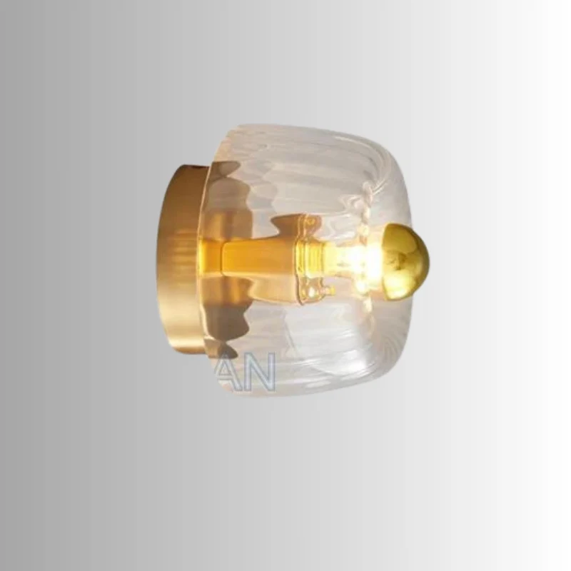 Wandlamp Glas Scandinavisch Bauhaus Metaal E14 Woonkamer Gang Trap Modern | Sansoti